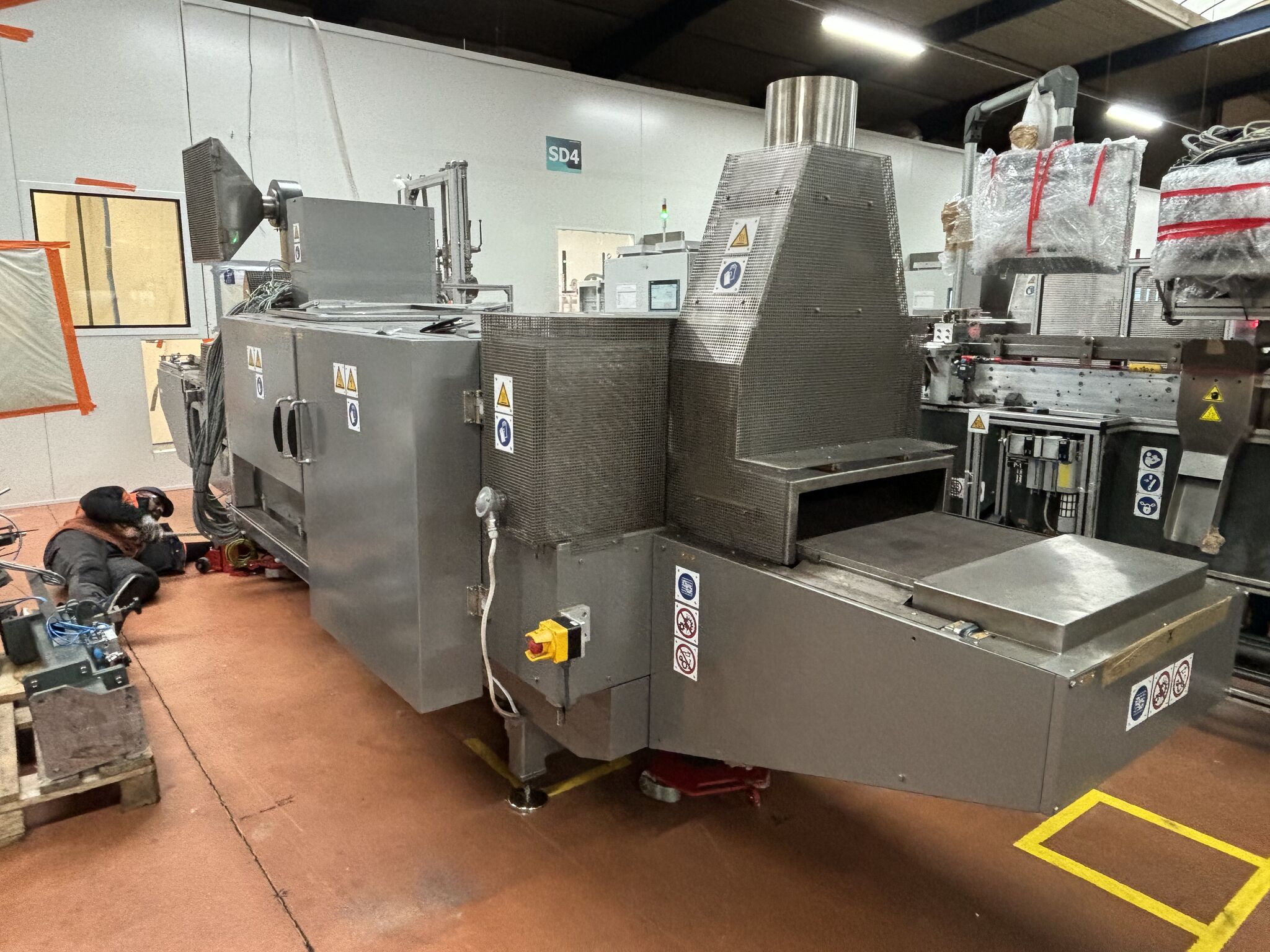 Traçage au sol pour implantation industrielle