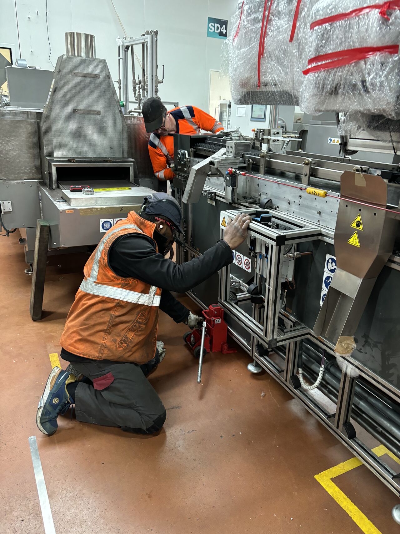 Mise en place d'une ligne de fabrication de flacons
