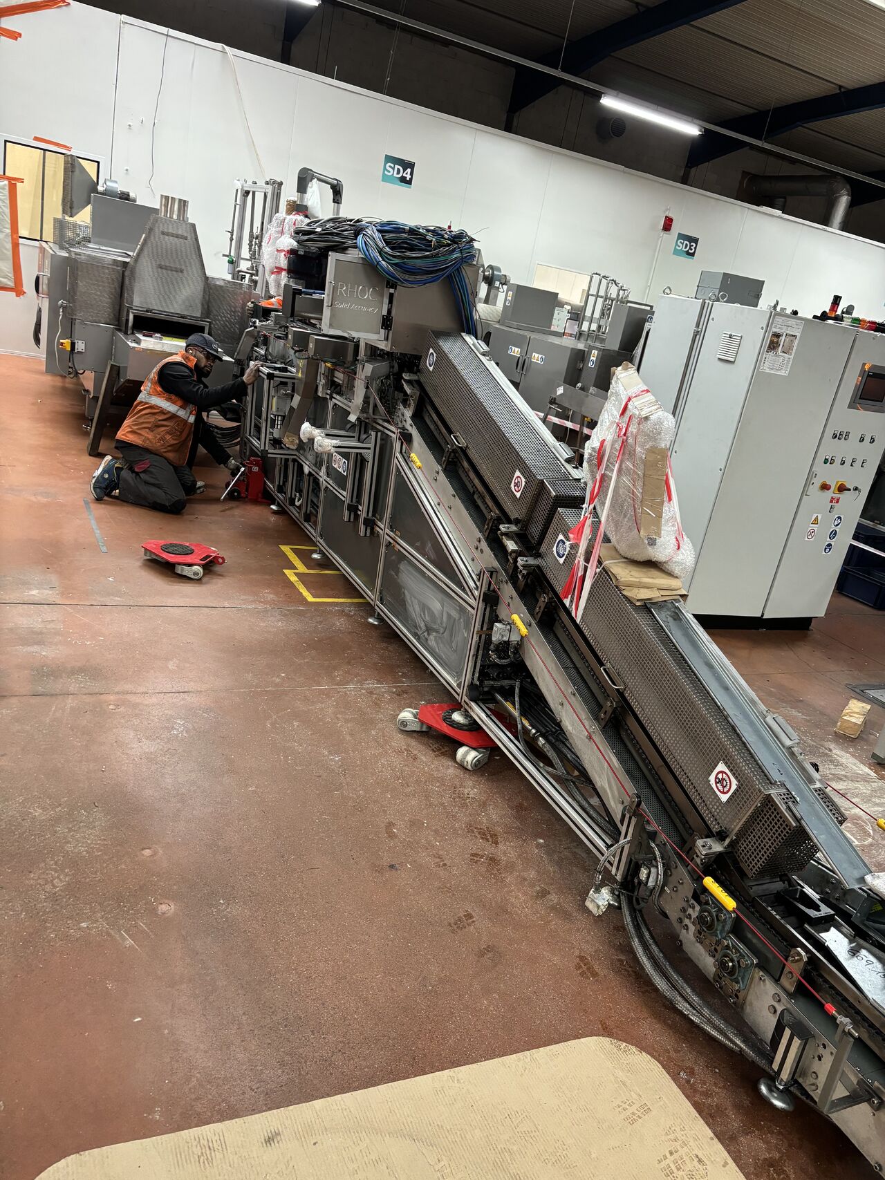 Implantation de ligne de fabrication - vue d'ensemble