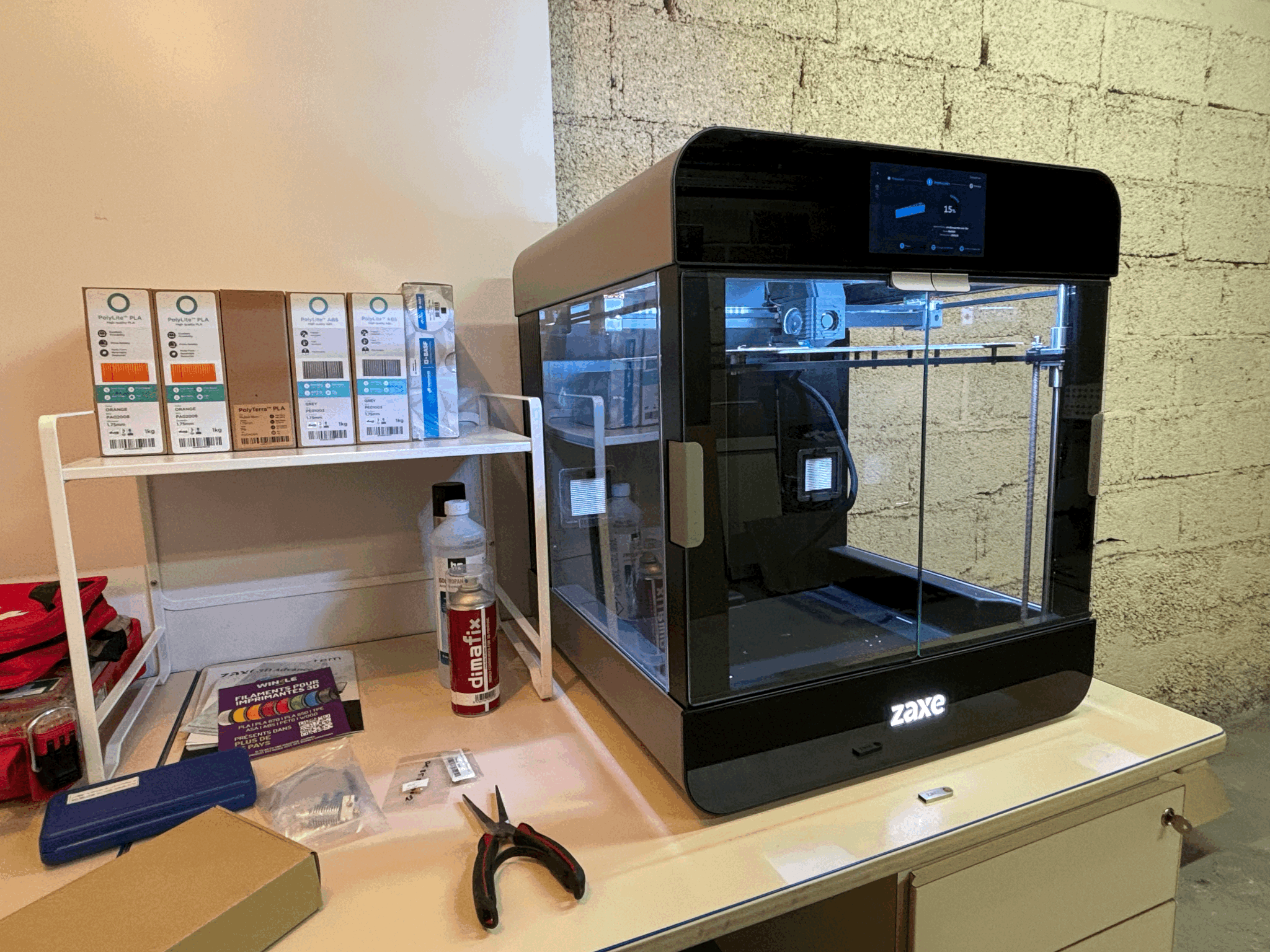 Imprimante 3D ZAXE Z3 - vue d'ensemble