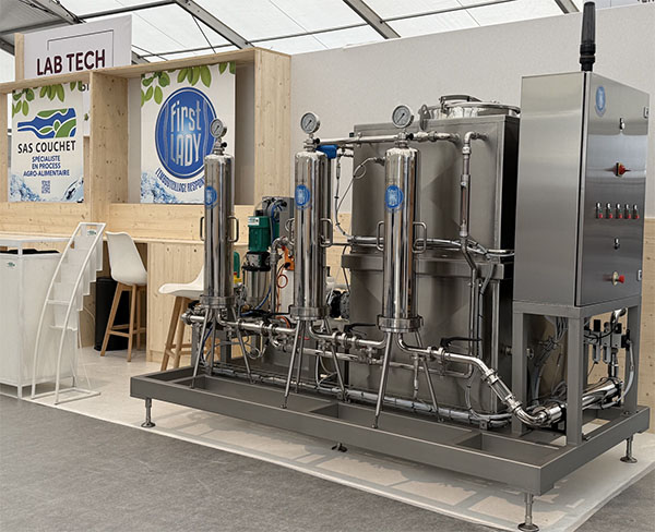 Installation industrielle de recyclage de l'eau